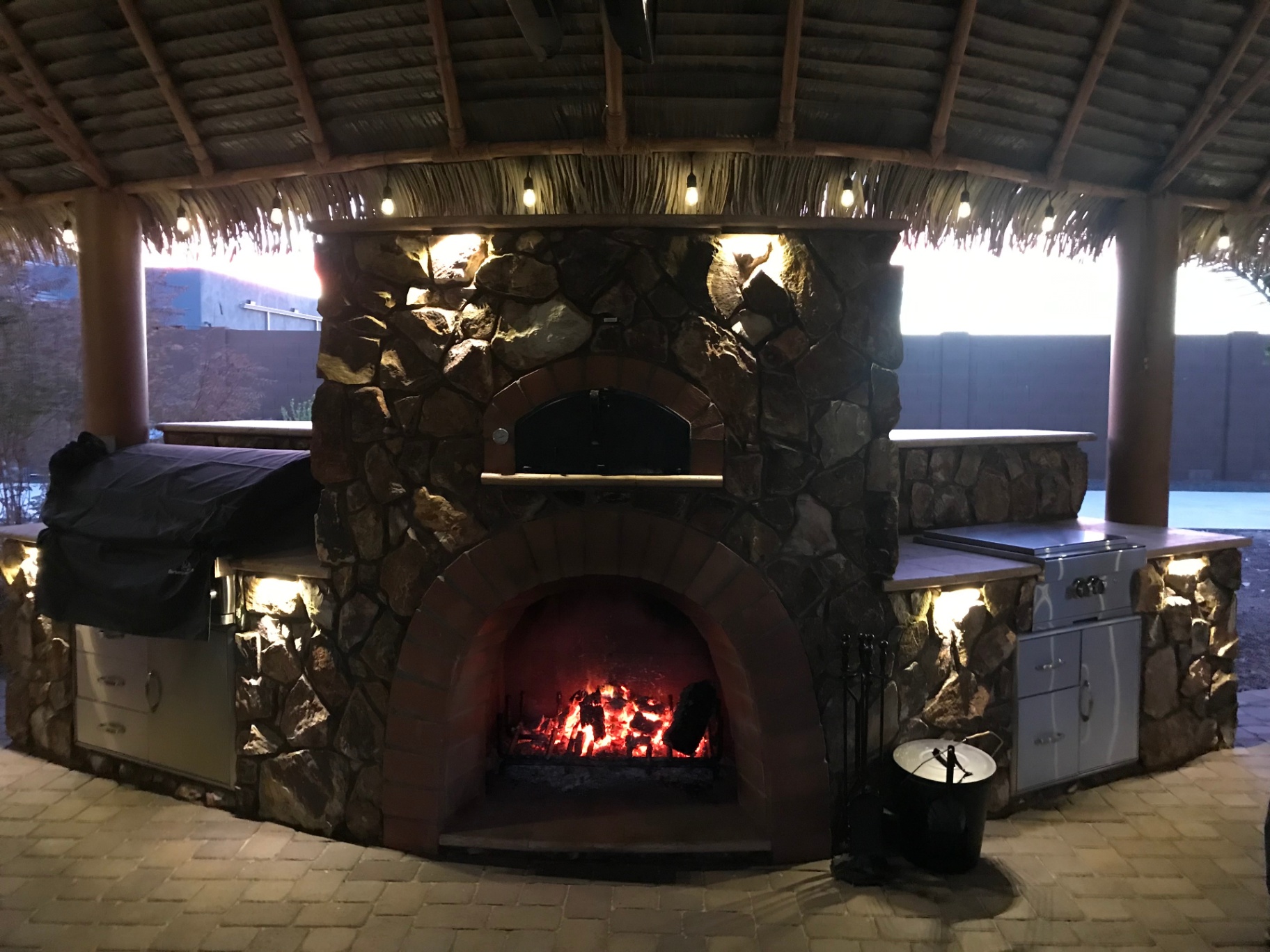 Tiki Pizza Oven & Fireplace — Outdoor Kitchens by Custom Outlooks